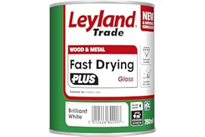 Leyland Trade – Wood & Metal - Fast Drying Plus - Gloss - Brilliant White – Enhanced Durability – Excellent Flow & Professional Finish - 750ml