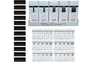 MarketConnect® Guaina Termorestringente 2:1 • Espositore Mostsold Termokit • 5PZ (Ø4,8-6,4-9,5-12,7-16mm, L 5-12mt) • NERO
