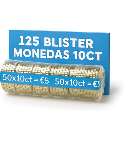 Genie - Confezione Da 80 Tubi Portaonete In Carta, Prefabbricati E - Foto 6