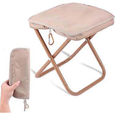 Sedia Da Campeggio Pieghevole Ultraleggera 1,4 Kg – Con Borsa, Telaio In Acciaio E Tessuto Traspirante, Ideale Per Outdoor E Pesca