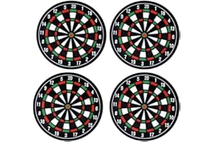VDYXEW Untersetzer Gläser Set, 4er/Set Dart Board Untersetzer, Getränke Untersetzer für Bars, Cafés, Haus, Party, Büro