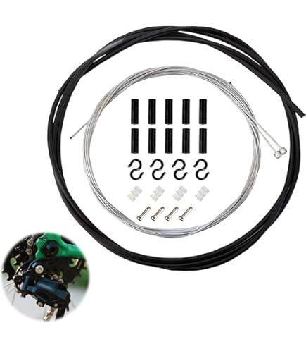 SHUOHONG Boîtier De Cable Frein Velo, Derailleur Et Embout Universel Cable Changement Avant Apres Velo Kit Remplacement Cables Gaines Velo 1580929110