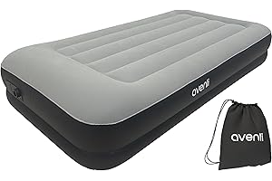 AVENLI Materasso Letto gonfiabile autogonfiabile singolo 191x99x36cm materassi autogonfiante per ospiti con pompa integrata superficie di sdraio alta e floccata per campeggio e casa