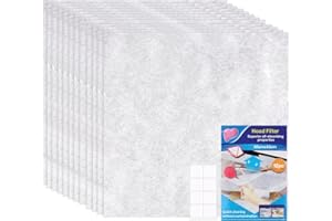 MXTIMWAN 12 Filtro Plano de Grasa, Campanas Extractoras, Filtros Universales para todas las Campanas Extractoras estándar, 45x43 cm, se Puede Cortar a Medida