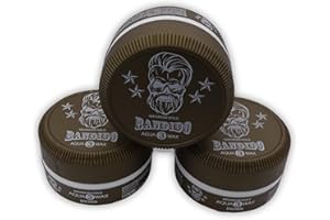 Bandido Aqua Hair Wax Nr.1-8 Lot de 3 pots de cire coiffante pour homme 150 ml