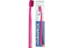 Curaprox Cepillo de dientes Ultra Suave CS 5460-Cuidado de Dientes y Encías para Adultos/Cerdas Curen ® Súper Suaves para una Limpieza Suave/Magenta, Paquete Individual/Fabricado en Suiza