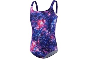 URMAGIC Girls Swimming Costume One Piece Swimsuits UPF 50+ Summer Beach Sport Athletic Bathing Suits Hawaiian Swimwear for 7 8 9 10 11 12 13 Years