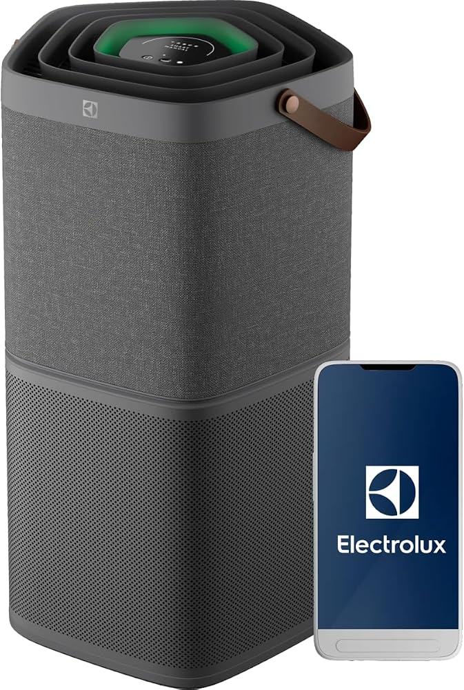 Electrolux Hava Temizleyici Pure 600 5 Aşamalı Filtreleme EPO60571DG | 5 aşamalı filtreleme, 360° hava girişi, lazer sensörlü hava kalitesi izleme, sessiz mod, akıllı etiket