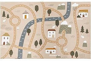 ATMOSPHERA CREATEUR D'INTERIEUR Atmosphera - Alfombra de Carretera Infantil Niels Yute 100x150cm