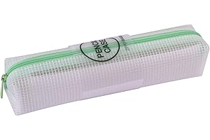 APLI 18700 - Estuche translúcido Zipper Bag Nordik Collection cremallera color VERDE. Medida 210 x 45 x 45 mm