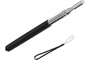 TANCUDER Baguette Télescopique, Pointeur de Présentation Extensible en Acier Inoxydable Enseignants Pointeur Extensible pour Enseignement, Présentation, Guide (Longueur d'étirement 1M)