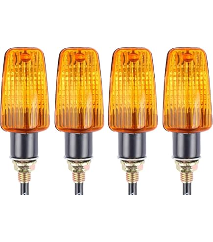 Lenkerblinker Shin YO BULL'S-EYE Für Motorrad - Schwarz, 38mm, Halogen, Paar