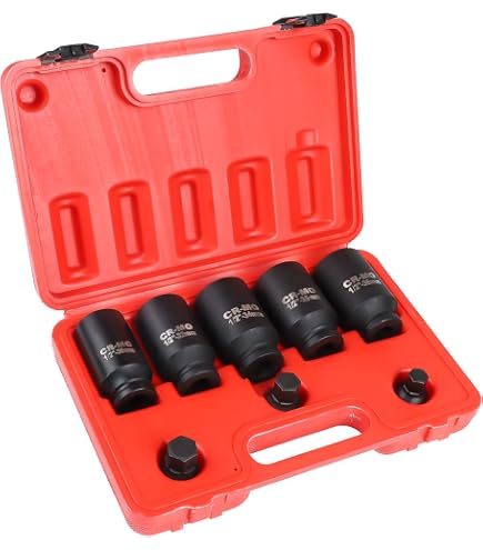 XIIW Avvitatore Pneumatico 1/2” Con Set Di 11 Bussole A Impatto In Acciaio – Leggero E Compatto