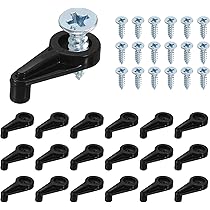 Glass Retainer Clips, 25 Pcs Glass Cabinet Clips 4mm Plastic Mirror