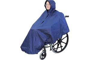 CXAFQ Poncho Imperméable Universel Premium,Poncho de Pluie pour Fauteuil Roulant,Protection Pluie,Couche de pluie pour fauteuil roulant,Protection sèche pour les Fauteuils Roulants