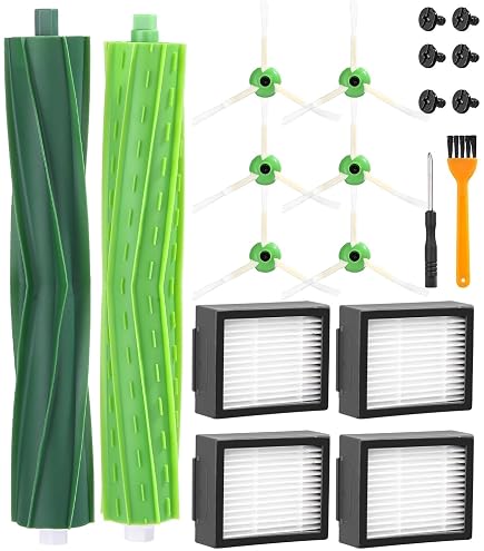8pcs Sacchetti di Polvere per iRobot Roomba i7 i7+ / i7 Plus E5 E6 E7 S9 S9+ Robot Aspirapolvere, Automatico Smaltimento Sporco Sacchetti Ricambio di Accessori Kit per Clean Base Modelli