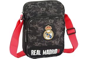 REAL MADRID safta Sac bandoulière, Noir (Noir) - 048846