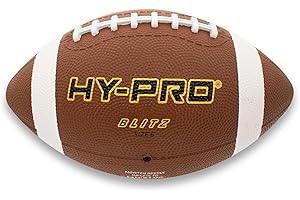 Hy-Pro Blitz American Football - Youth Size 6, Durable Ball for Training & Recreational Play with Enhanced Grip - Ideal Junior American Football Gift
