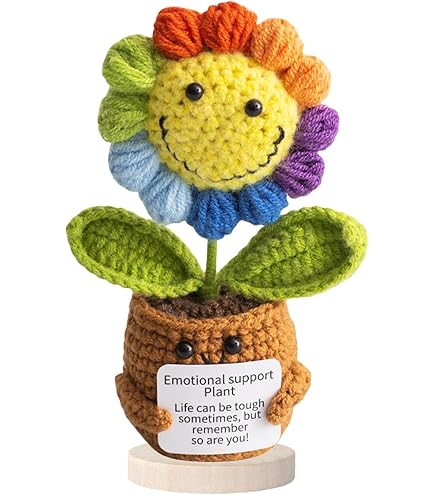 ZesGlyxyr Pocket Hug Orso Fortunato, Divertente beer Positivo Peluche Mini Bambola Lavorata a Maglia, All'uncinetto Fatta A Mano Con Supporto Emotivo, Regalo di Conforto