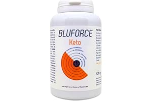 BluForce Keto Brucia Grassi Potenti Veloci Efficaci 120 Compresse - Drenante Forte Dimagrante x Pancia e Gambe - Dimagrire 100% Naturale