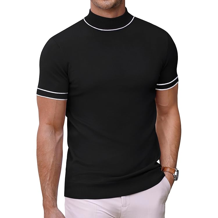 Herren Thermohemd Rollkragen - Langarm Unterhemd Aus Polyester