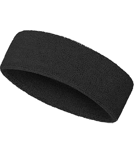 6 Bandeaux De Sport - Coton 90%, Élastique Antidérapant - Absorbant Sweat - Unisexe Pour Yoga, Course