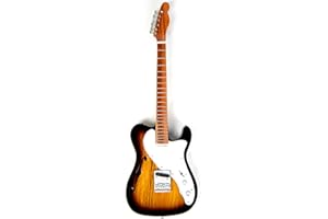 JUSNOVA Miniatur Gitarre Deko-Gitarre Rockgitarre Replica 26 x 7 cm Sunburst #211