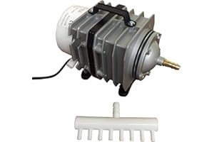 Finest-Filters Pompe à air hydroponique pour aquarium Koi 20–90 l/m (60 litres/min)