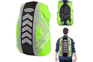 INBOLM Waterproof Backpack Cover - Reflective Backpack Cover Waterproof - The Ultimate Rain Protection for Your Outdoor Adventures,High Visibility,M 40L(a)