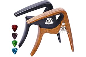 JUNLEGO Rosewood Kapodaster für Ukulele, 2 Stück