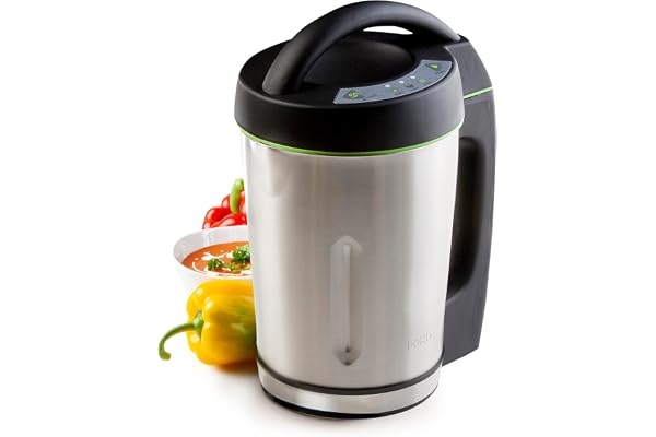 DOMO DO498BL Mixeur à soupe - 1,6 L - Blender mixeur pour smoothies, compotes et boissons végétales - 3 programmes - Argent/Noir