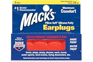 MACK'S Macks Pillow Soft - Tapones para los oídos para natación