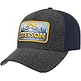Stetson Free Like an Eagle Trucker Cap Men - Baseball mesh Snapback, with Peak, Lining, Lining Winter Autumn Summer Spring Summer-Winter
