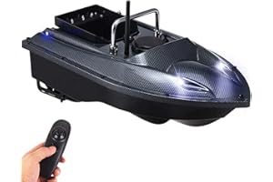 HXZB Smart RC Bait Boat Fishing Tool RC 500M Remote Control Wireless Fishing Lure Bait Boat Fish Finder with LED Night Light