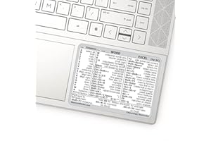 Synerlogic Autocollant Word/Excel pour raccourci Windows | Guide de référence Autocollant de raccourci clavier | Essentiels du travail à domicile | Feuille de triche de raccourcis Excel laminé et