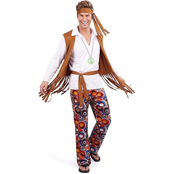 Jaren 60-outfit voor dames, jaren '70 kleding voor dames, vintage kostuums voor themafeesten, hippiekleding, damesaccessoires voor Halloween, carnaval, jaren '70, bedrukte jurken voor meisjes