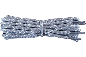 Fabmania® Laces Strong Round 3mm Shoelaces for Casual Walking Hiking Trekking Shoe Boot Men Women (1 pair)