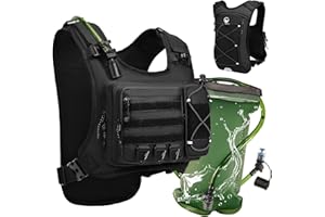 ONETOALL Running Vest with 2L Leakproof Water Bladder, West Slope Chest Pack for Hunting with Insulated Compartment for Men & Women Running, Cycling, Camping, Hiking, Skiing