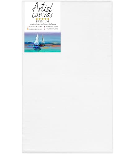 Telaio Con Tela Per Pittura 100x70 Cm - Legno Di Abete, Cotone Grana Media, Made In Italy - Ideale Per Artisti E Hobby - Foto 10