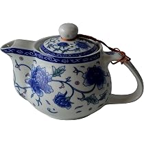 Yxhupot Teekanne 500 Ml - Porzellan Kanne Mit Teesieb Für Kungfu-Tee