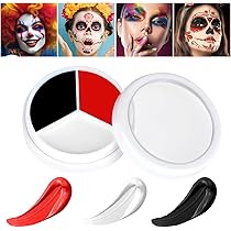 AOOWU Peinture Visage Corps, Peinture Corporelle, 25 ML UV Glow Tubes De Peinture Fluorescente Pour Le Visage Et Le Corps, Halloween Noël Maquillage Fluo, Blanc Fluo