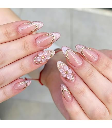 Buy Metallic Gold Leopard Print Press-On Nails, Stiletto Shape