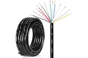 SPARKMOTO Cable de 13 Hilos para Remolque 2M,Cable de 13 núcleos Enchufe de Remolque,Cable Luces remolque13 Polos 12V 24V 413V 130V,Cable eléctrico para vehículo 13x0,5 mm²