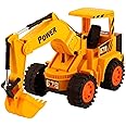 NIJEK STORE 5 Channel Remote Control Excavator Toy 360° Degree Rotate Bulldozer Construction Vehicle Battery Operated Powered Electric Monster Truck for Kids (Multicolor)