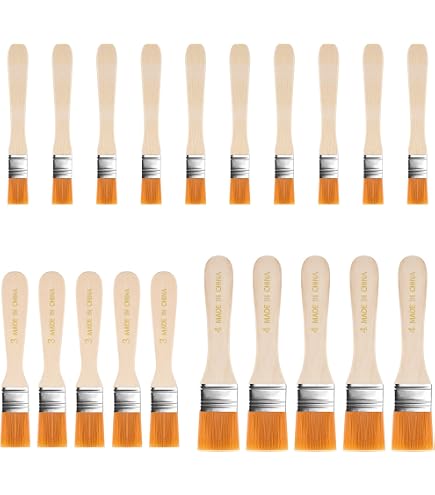 10 Flache Acrylpinsel Set – Nylonborsten, Holzgriff, 21 Cm Lang, Für Öl-, Acryl- & Aquarellmalerei