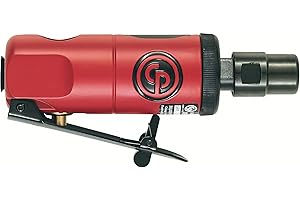 Chicago Pneumatic CP876 - Outil de meuleuse pneumatique, soudeur, travail du bois, détails automobiles, polisseuse en acier inoxydable, très résistant, droit,1/4 pouces (6 mm), 0.3 HP / 220 W - 30000