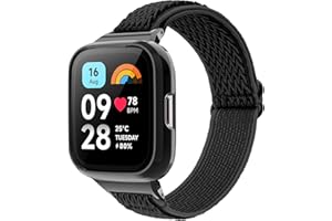 CHULN Nylon Strap Compatible with Redmi Watch 3 Active, Adjustable Elastic Sport Replacement Straps for Redmi Watch 3 Active Smartwatch.
