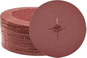 SPORWAY Pack de 30 discos de fibra: discos de fibra de 125 mm, para amoladora angular, disco de metal, disco de fibra de lijado, hoja de lija para amoladora angular, bricolaje (grano 60)