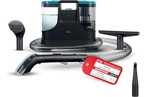 ‎HOOVER Hoover HS5 Fleckenreiniger - Waschen und Trocknen von Teppichen, Sofas, Polstermöbeln, Autositzen, Glas, Fensterreinigungszubehör, 1,5L Wassertank, kompakt, 400W, ideal für Haustiere