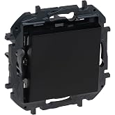 LEGRAND Composable Switch 10AX, Nilo&eacute; Step, Anthracite, 398222B | 10AX Composable Switch or Switch for Recessed Installation,